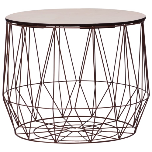 vidaXL Coffee Table 2 pcs Copper