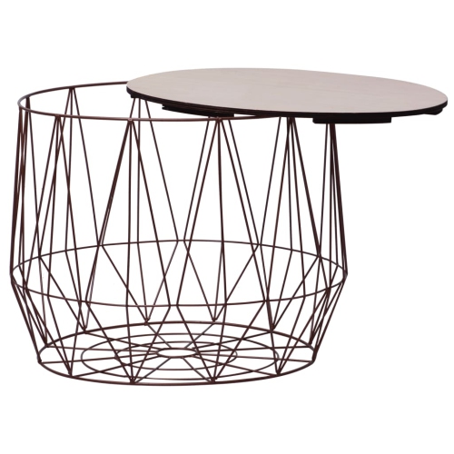 vidaXL Coffee Table 2 pcs Copper