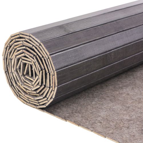 vidaXL Room Divider Bamboo Gray 98.4"x65"