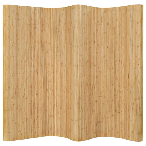 vidaXL Room Divider Bamboo 98.4"x65" Natural