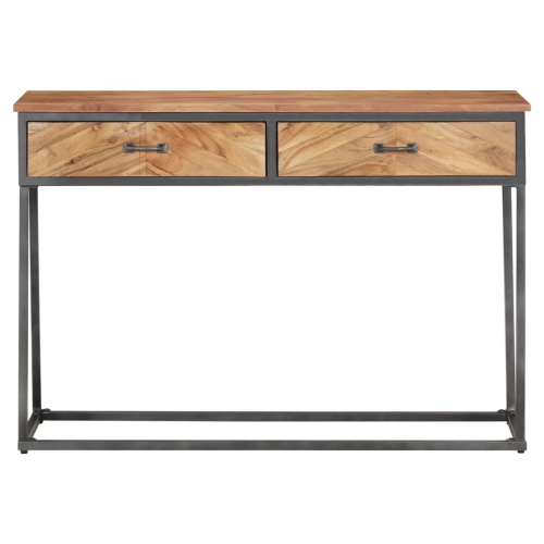 vidaXL Console Table 43.3"x13.8"x29.5" Solid Acacia Wood