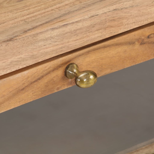 vidaXL Coffee Table 35.4"x23.6"x15.7" Solid Acacia Wood