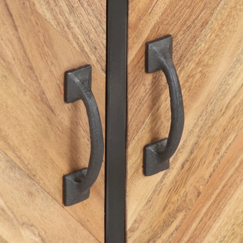 vidaXL TV Cabinet 47.2"x11.8"x15.7" Solid Acacia Wood