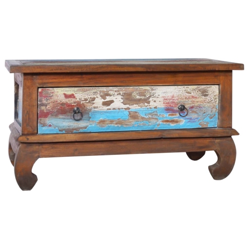 vidaXL Coffee Table 31.5"x19.7"x15.7" Reclaimed Teak Wood