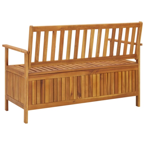 vidaXL Patio Storage Bench 47.2" Solid Acacia Wood