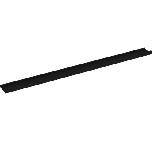 vidaXL Wall Shelves 2 pcs Black 45.3"x3.5"x1.2"