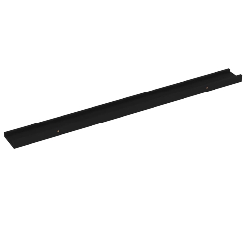 vidaXL Wall Shelves 4 pcs Black 39.4"x3.5"x1.2"