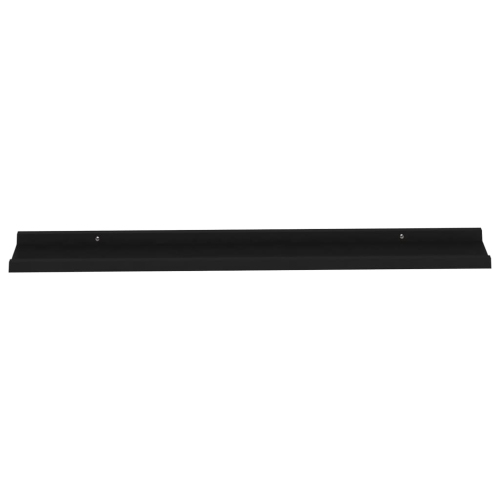 vidaXL Wall Shelves 4 pcs Black 39.4"x3.5"x1.2"