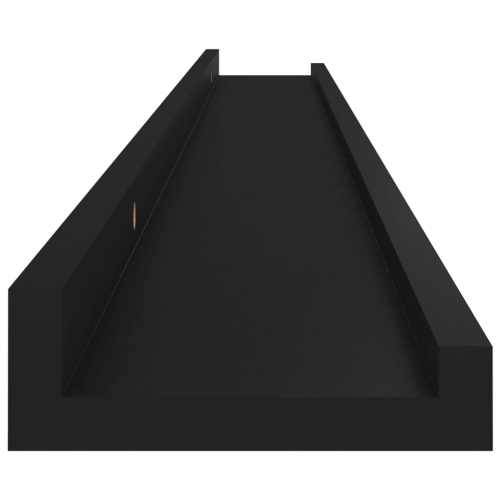 vidaXL Wall Shelves 4 pcs Black 39.4"x3.5"x1.2"