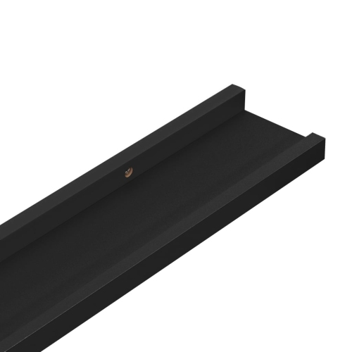 vidaXL Wall Shelves 4 pcs Black 39.4"x3.5"x1.2"