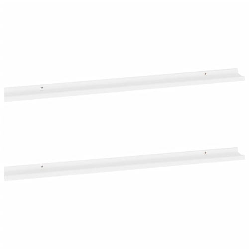 vidaXL Wall Shelves 2 pcs White 45.3"x3.5"x1.2"