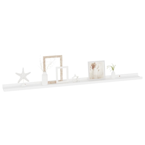vidaXL Wall Shelves 2 pcs White 45.3"x3.5"x1.2"