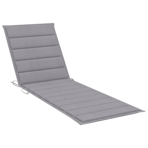 vidaXL Patio Sun Lounger with Cushion Solid Acacia Wood