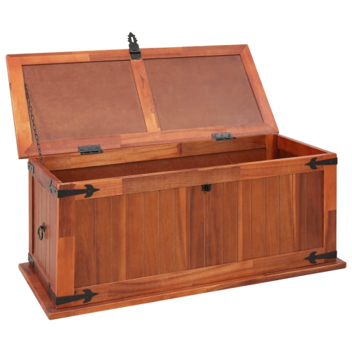 vidaXL Storage Chest 35.4"x17.7"x15.7" Solid Acacia Wood