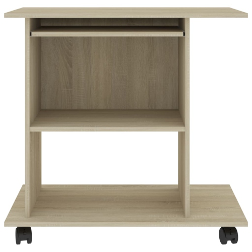 vidaXL Computer Desk Sonoma Oak 31.5"x19.7"x29.5" Chipboard