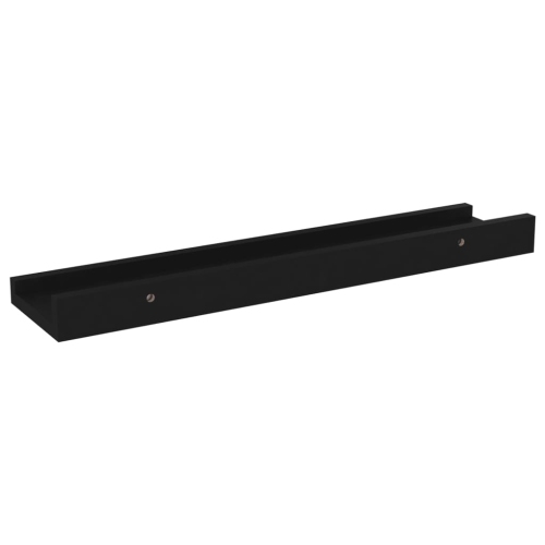 vidaXL Wall Shelves 4 pcs Black 15.7"x3.5"x1.2"