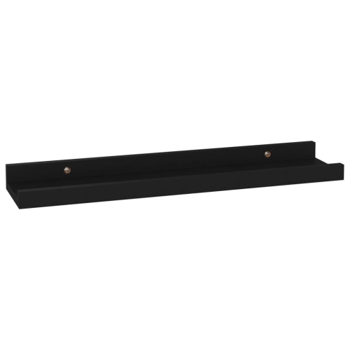 vidaXL Wall Shelves 4 pcs Black 15.7"x3.5"x1.2"