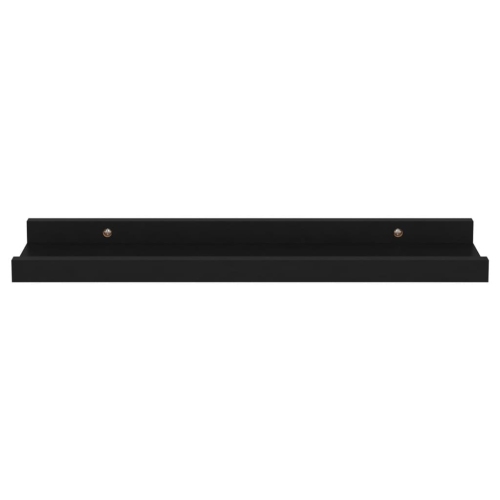 vidaXL Wall Shelves 4 pcs Black 15.7"x3.5"x1.2"
