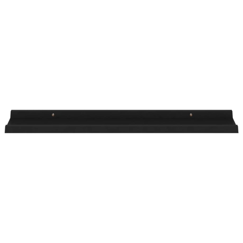 vidaXL Wall Shelves 4 pcs Black 31.5"x3.5"x1.2"