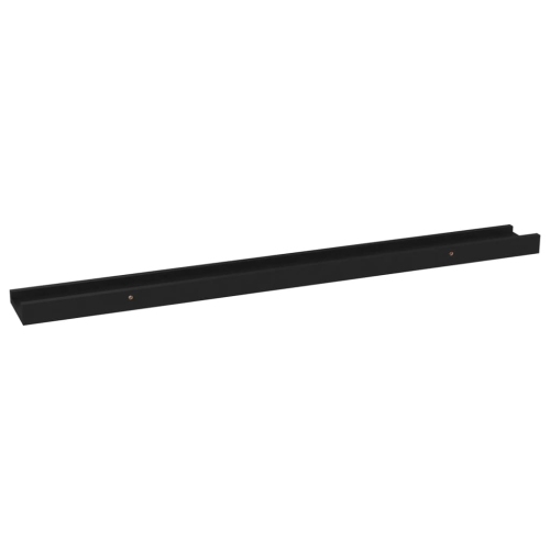 vidaXL Wall Shelves 4 pcs Black 31.5"x3.5"x1.2"
