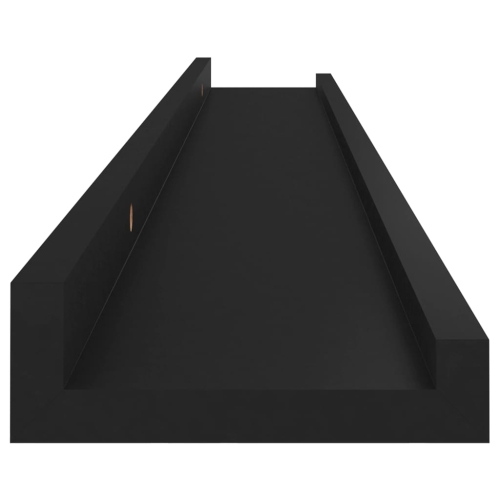 vidaXL Wall Shelves 4 pcs Black 31.5"x3.5"x1.2"