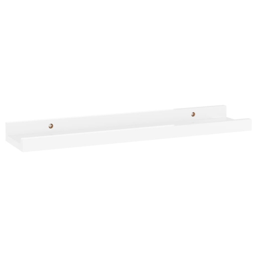vidaXL Wall Shelves 4 pcs High Gloss White 15.7"x3.5"x1.2"