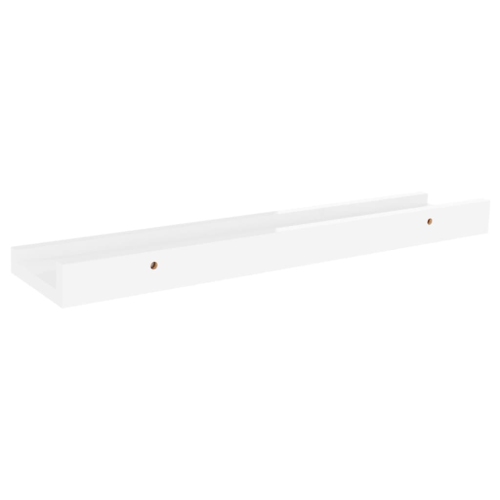 vidaXL Wall Shelves 4 pcs High Gloss White 15.7"x3.5"x1.2"