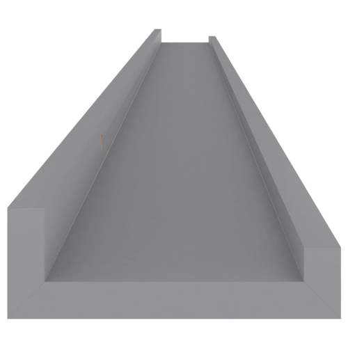vidaXL Wall Shelves 4 pcs Gray 45.3"x3.5"x1.2"