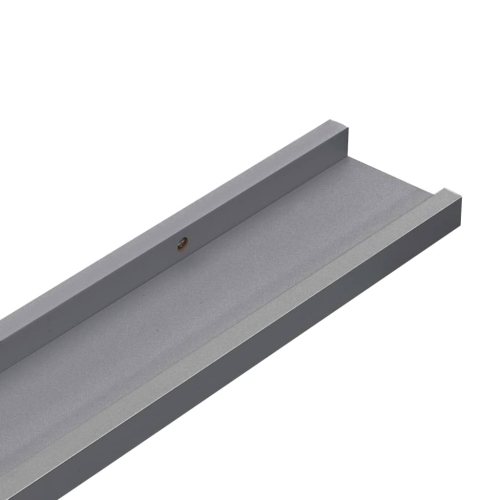 vidaXL Wall Shelves 4 pcs Gray 45.3"x3.5"x1.2"