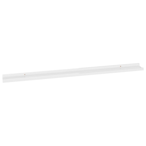 vidaXL Wall Shelves 2 pcs High Gloss White 45.3"x3.5"x1.2"