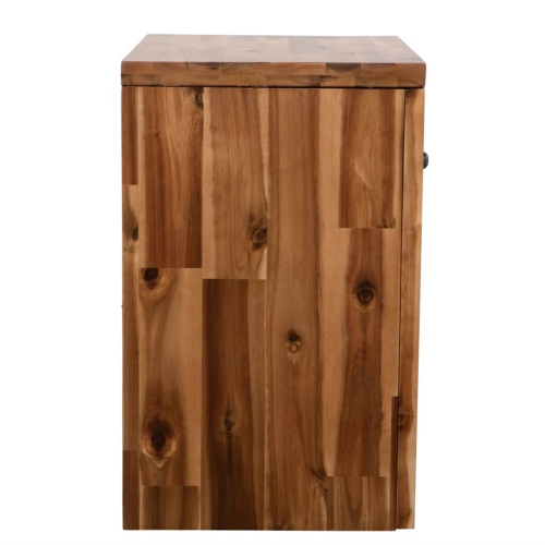 vidaXL Bedside Table Solid Acacia Wood 15.7"x11.8"x18.9"