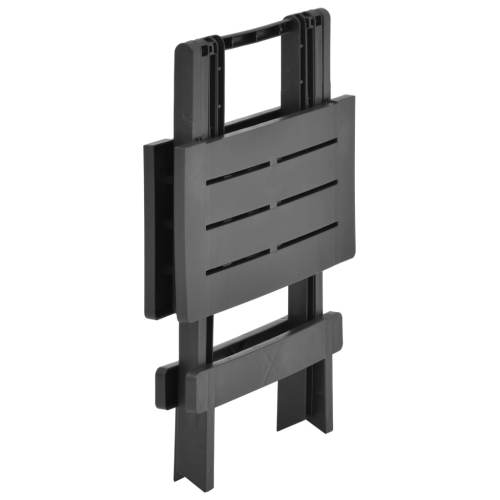 vidaXL Folding Patio Table Anthracite 17.7"x16.9"x19.7" Plastic