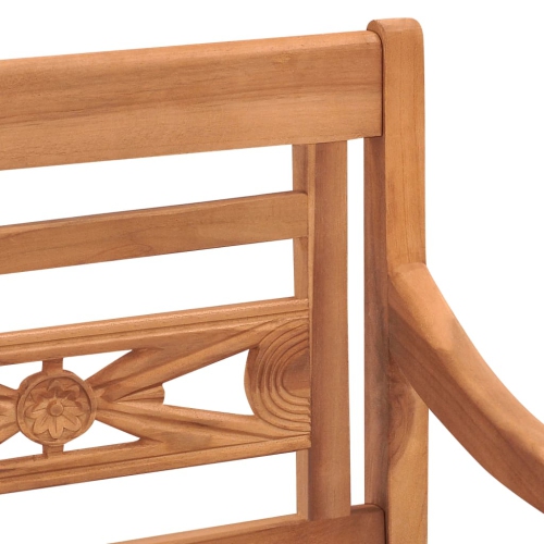 Chaises Batavia VidaXL 2 pièces avec coussins gris foncé en teck massif