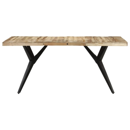 vidaXL Dining Table 63"x31.5"x29.9" Rough Mango Wood
