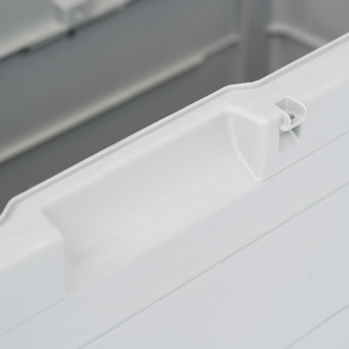 vidaXL Patio Storage Box 74 gal Light Gray