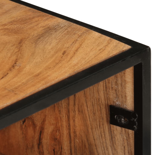 vidaXL TV Cabinet 43.3"x11.8"x17.7" Solid Acacia Wood