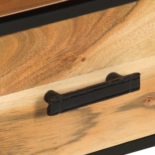 vidaXL TV Cabinet 43.3"x11.8"x17.7" Solid Acacia Wood