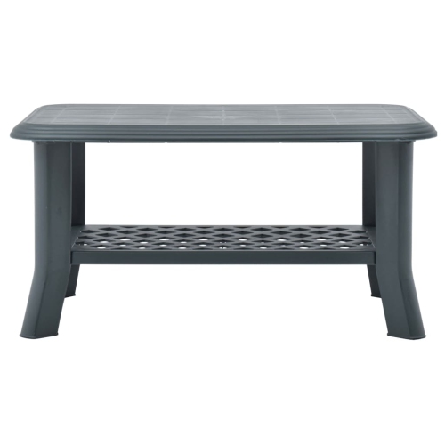 vidaXL Coffee Table Green 35.4"x23.6"x18.1" Plastic