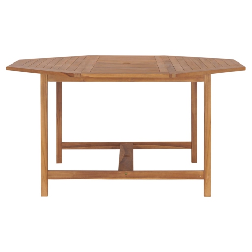 vidaXL Patio Table 59.1"x59.1"x29.5" Solid Teak Wood