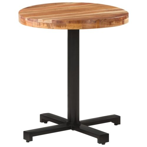 vidaXL Bistro Table Round Ø27.5"x29.5" Solid Acacia Wood