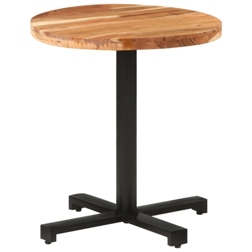 vidaXL Bistro Table Round Ø27.5"x29.5" Solid Acacia Wood