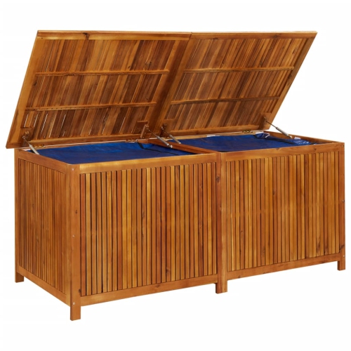 vidaXL Patio Storage Box 68.8"x31.4"x29.5" Solid Acacia Wood