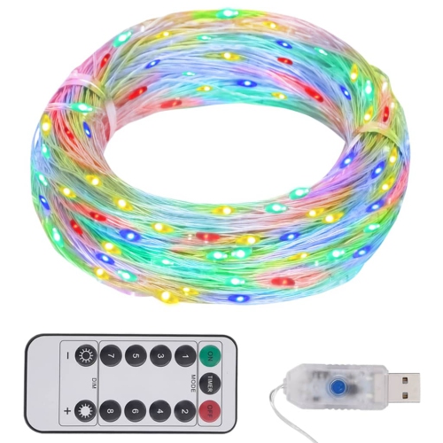 vidaXL LED String with 150 LEDs Multicolor 49.2'