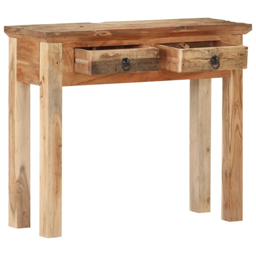 vidaXL Console Table 35.6"x11.8"x29.5" Solid Acacia Wood and Reclaimed Wood