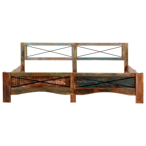 vidaXL Bed Frame Solid Reclaimed Wood 70.9"x78.7"