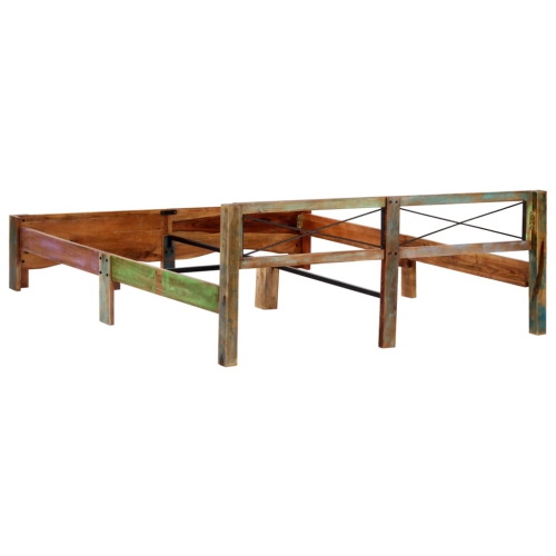 vidaXL Bed Frame Solid Reclaimed Wood 70.9"x78.7"