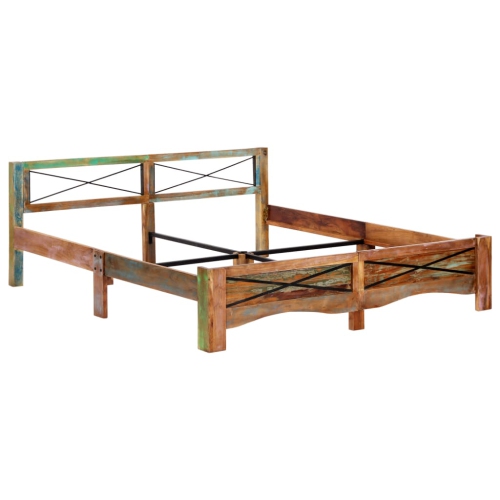 vidaXL Bed Frame Solid Reclaimed Wood 70.9"x78.7"