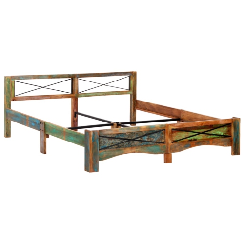 vidaXL Bed Frame Solid Reclaimed Wood 70.9"x78.7"