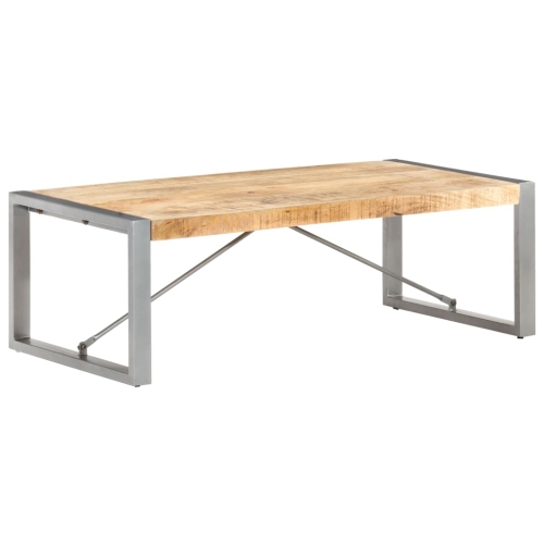 VIDAXL  Coffee Table 47.2"x23.6"x15.7" Rough Wood In Mango