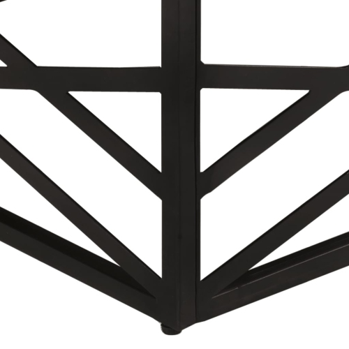 vidaXL Coffee Table 26.8"x26.8"x13.8" Solid Mango Wood